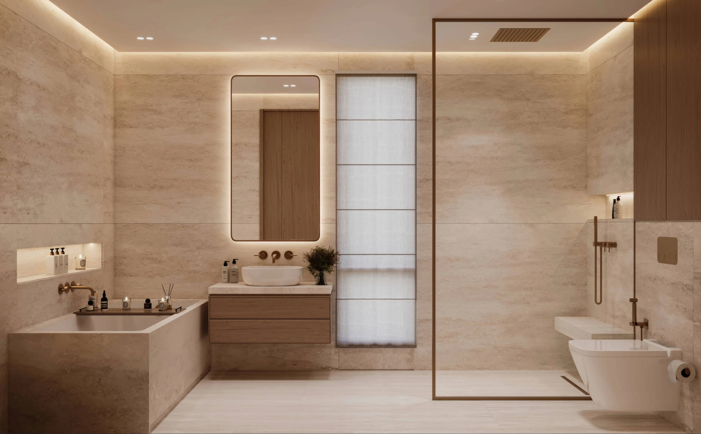 3 BHK master bathroom
