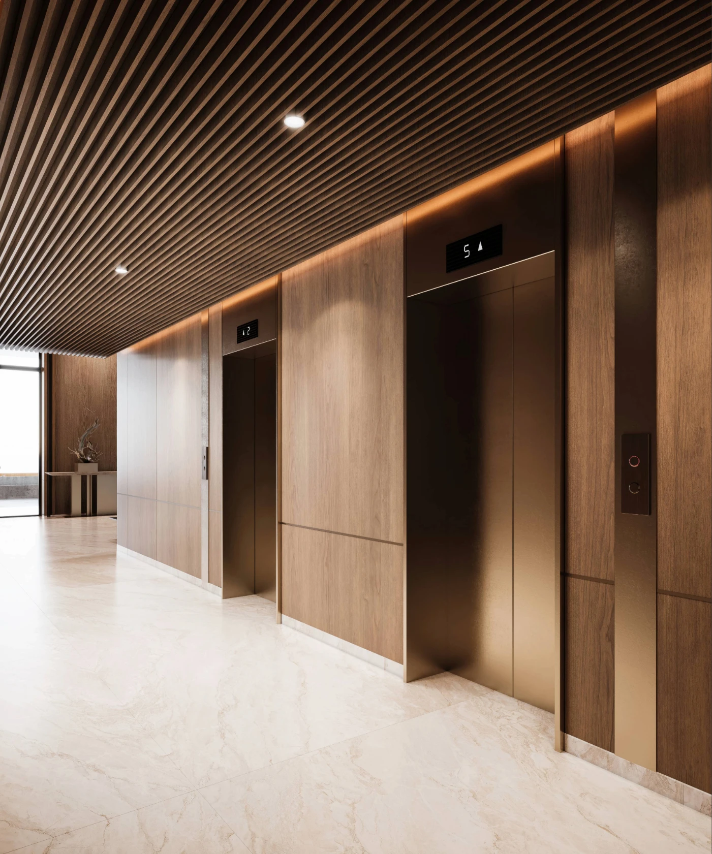Lobby elevators