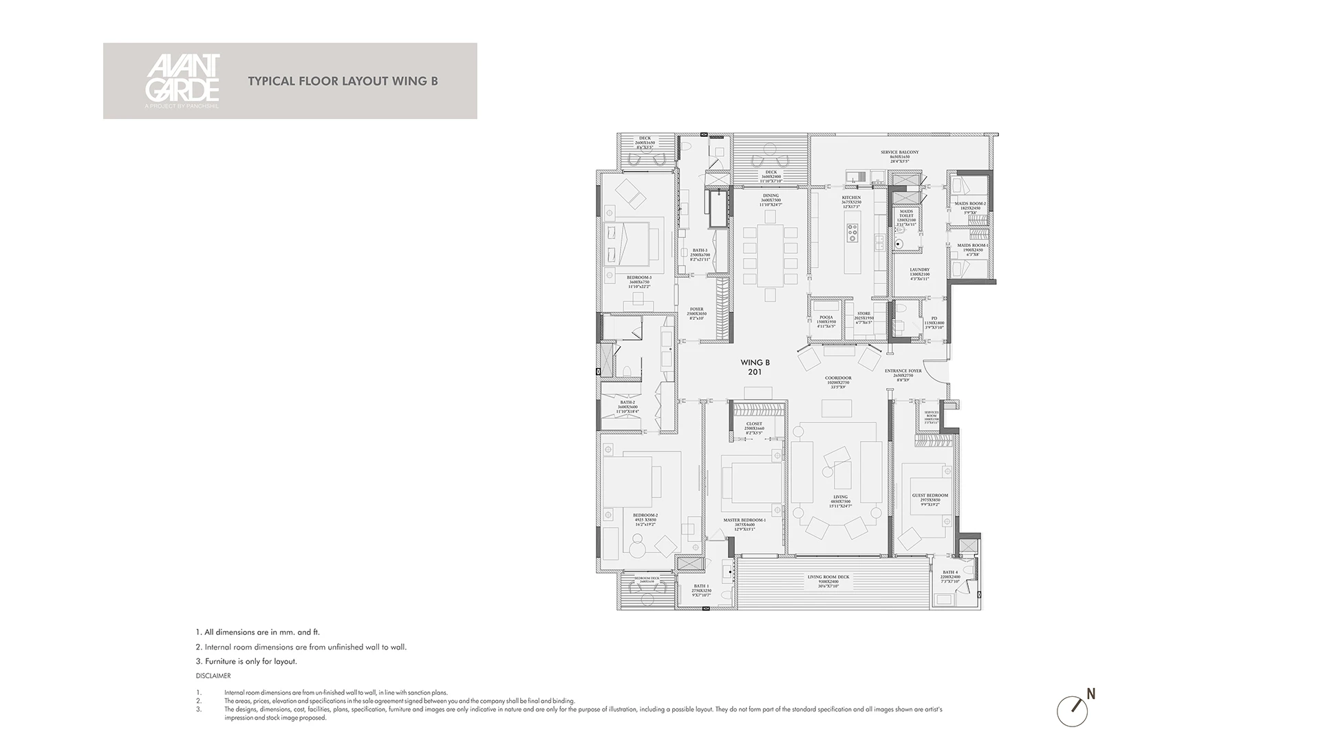  - Typical Floor Layout Wing B