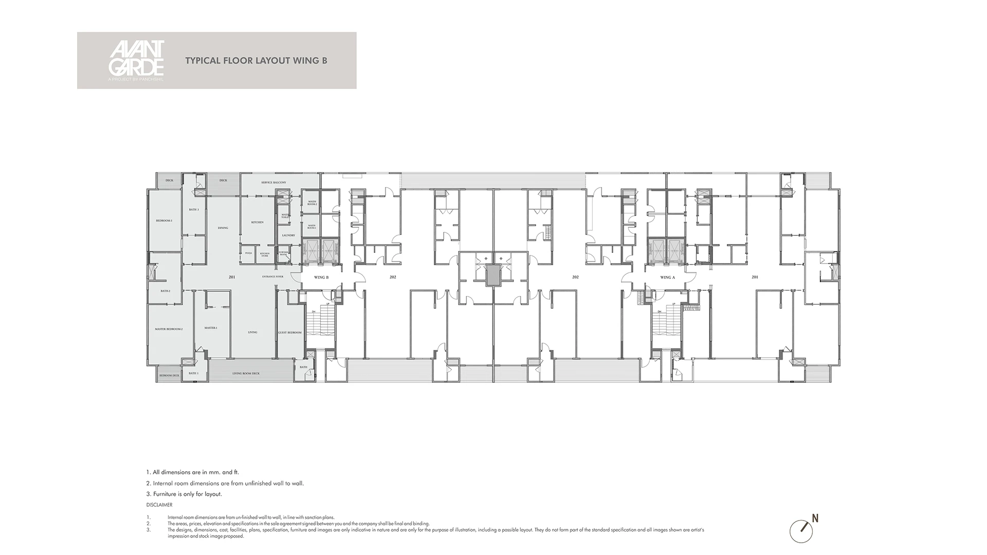  - Typical Floor Layout Wing B