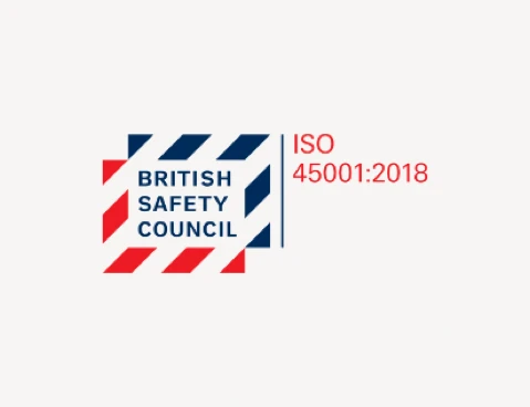 ISO 45001:2018 certification by British Safety Council in the year 2021