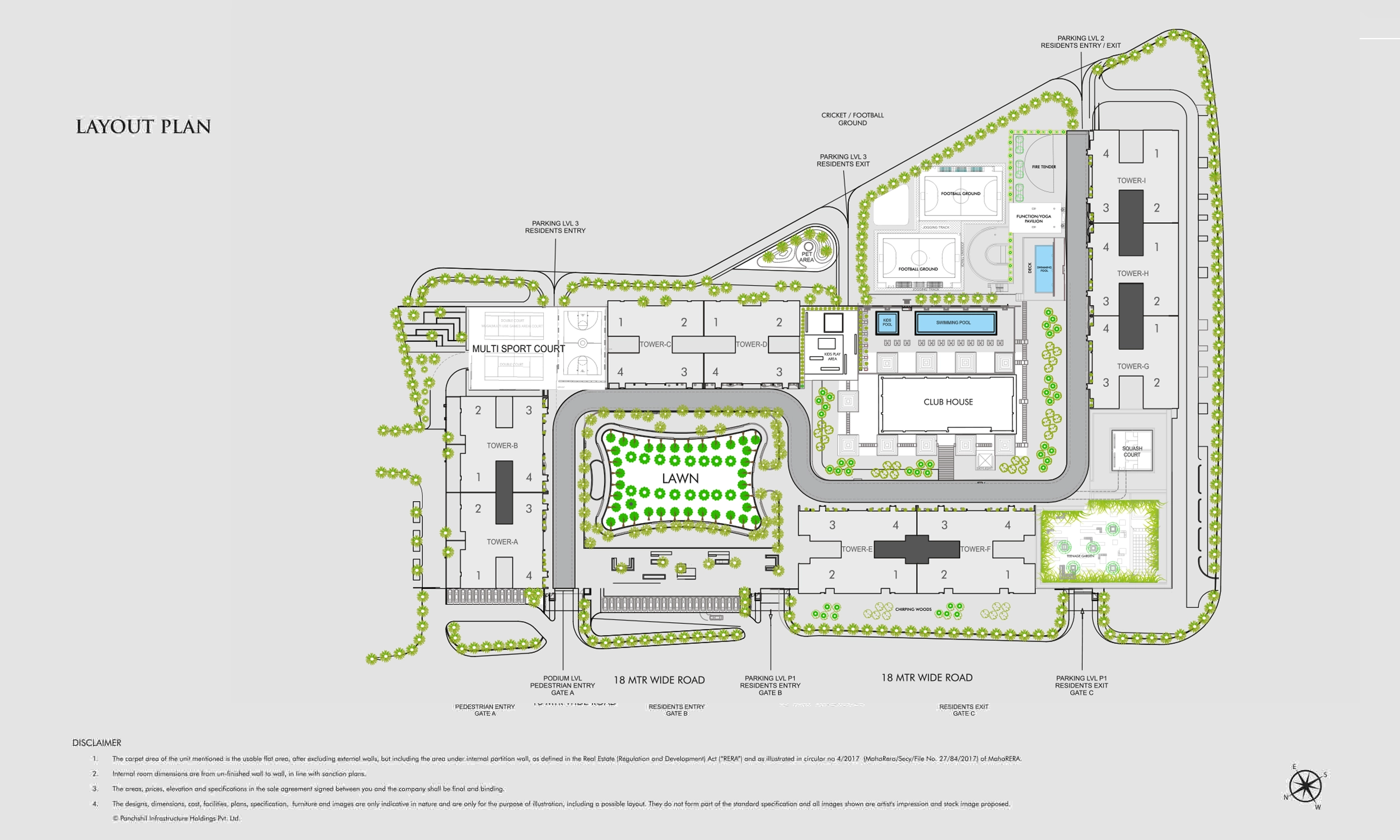 Floor Plans & Configurations - Towers podium layout