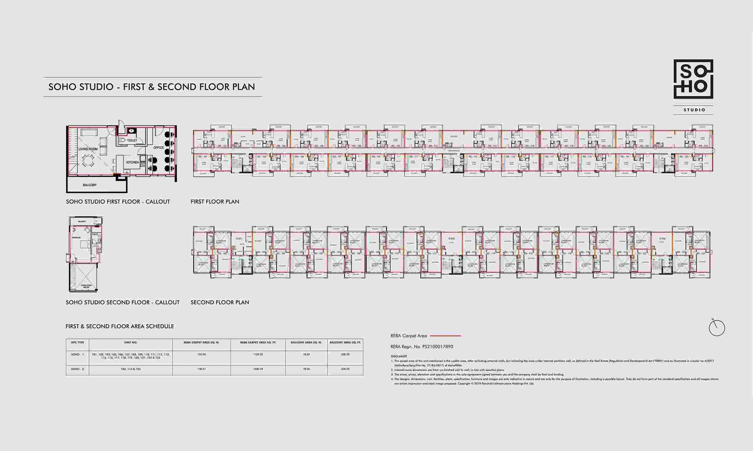 Floor Plans & Configurations - First & second floor plan