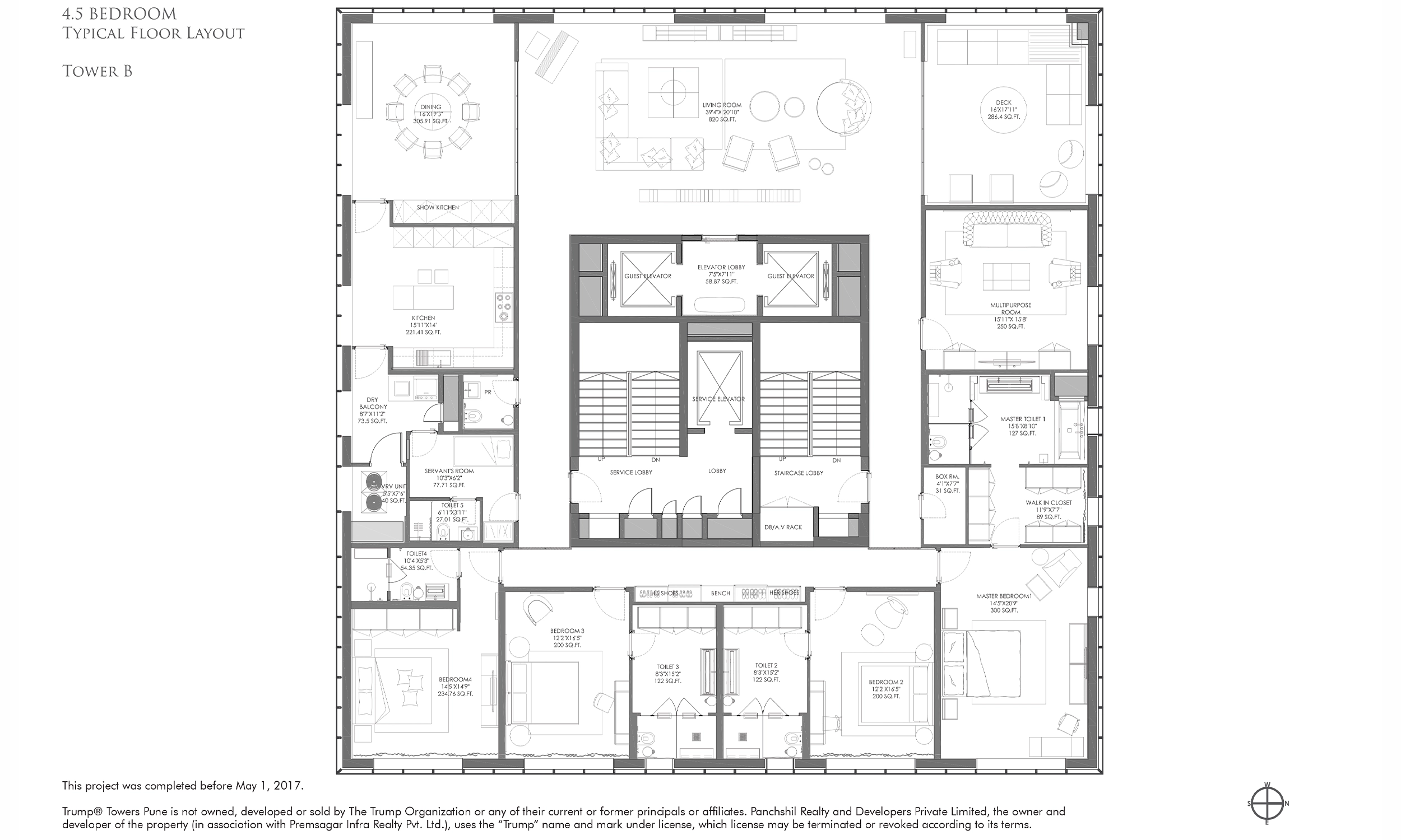 Floor Plans & Configurations - Tower B