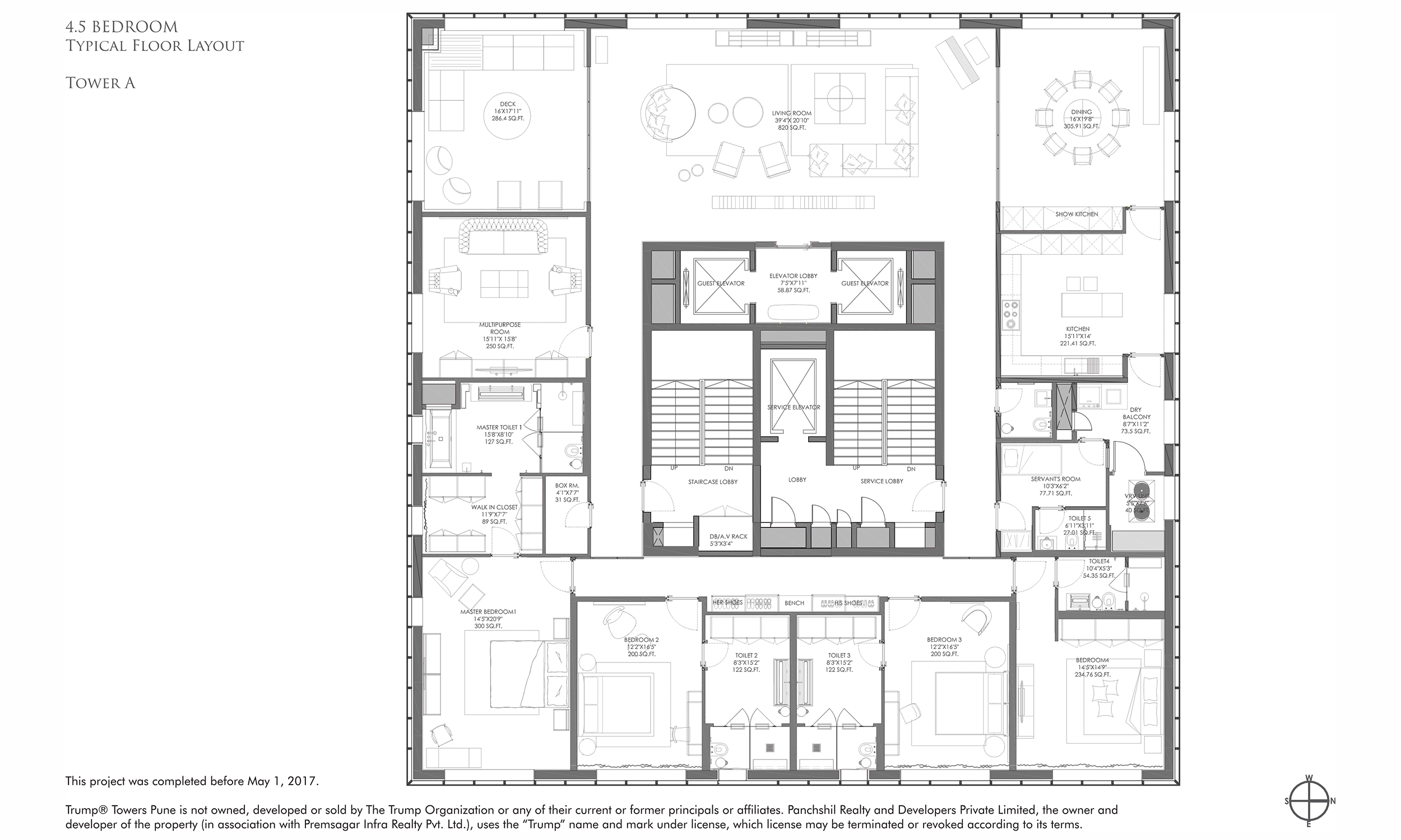 Floor Plans & Configurations - Tower A