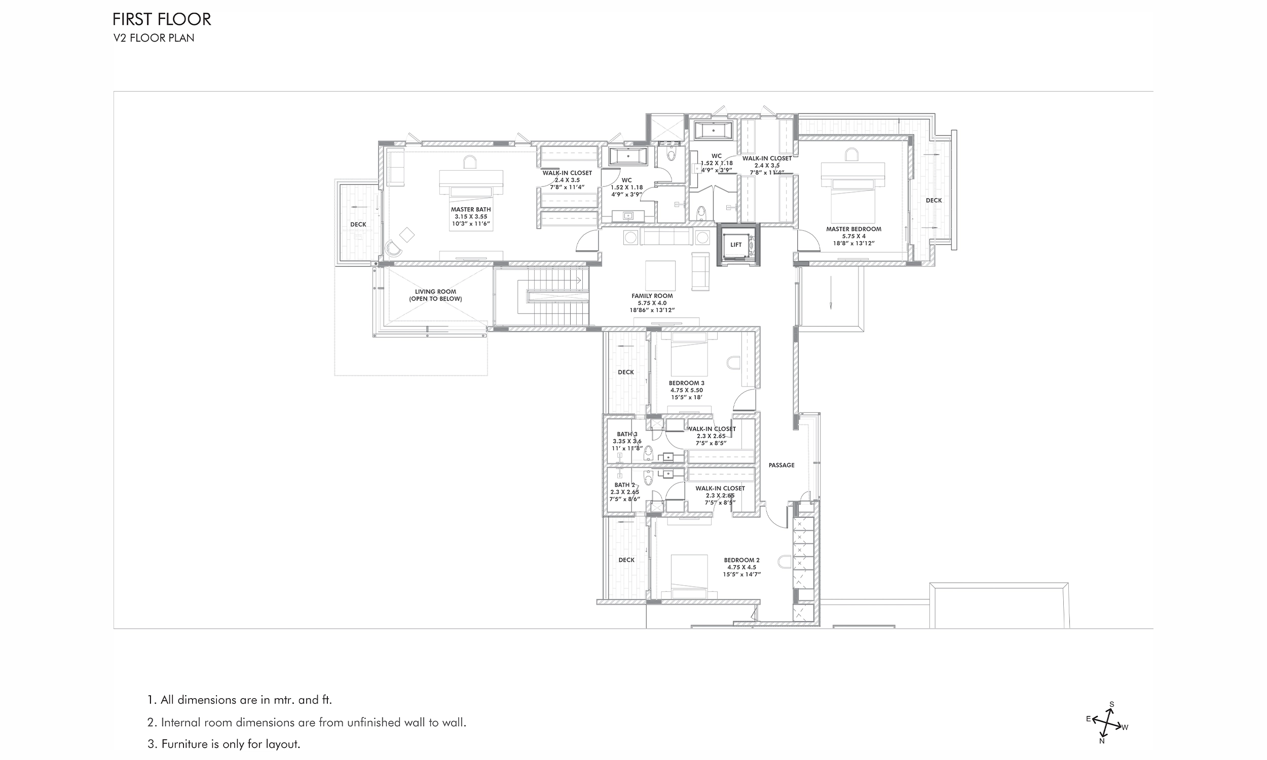 Floor Plans & Configurations - V2 first floor