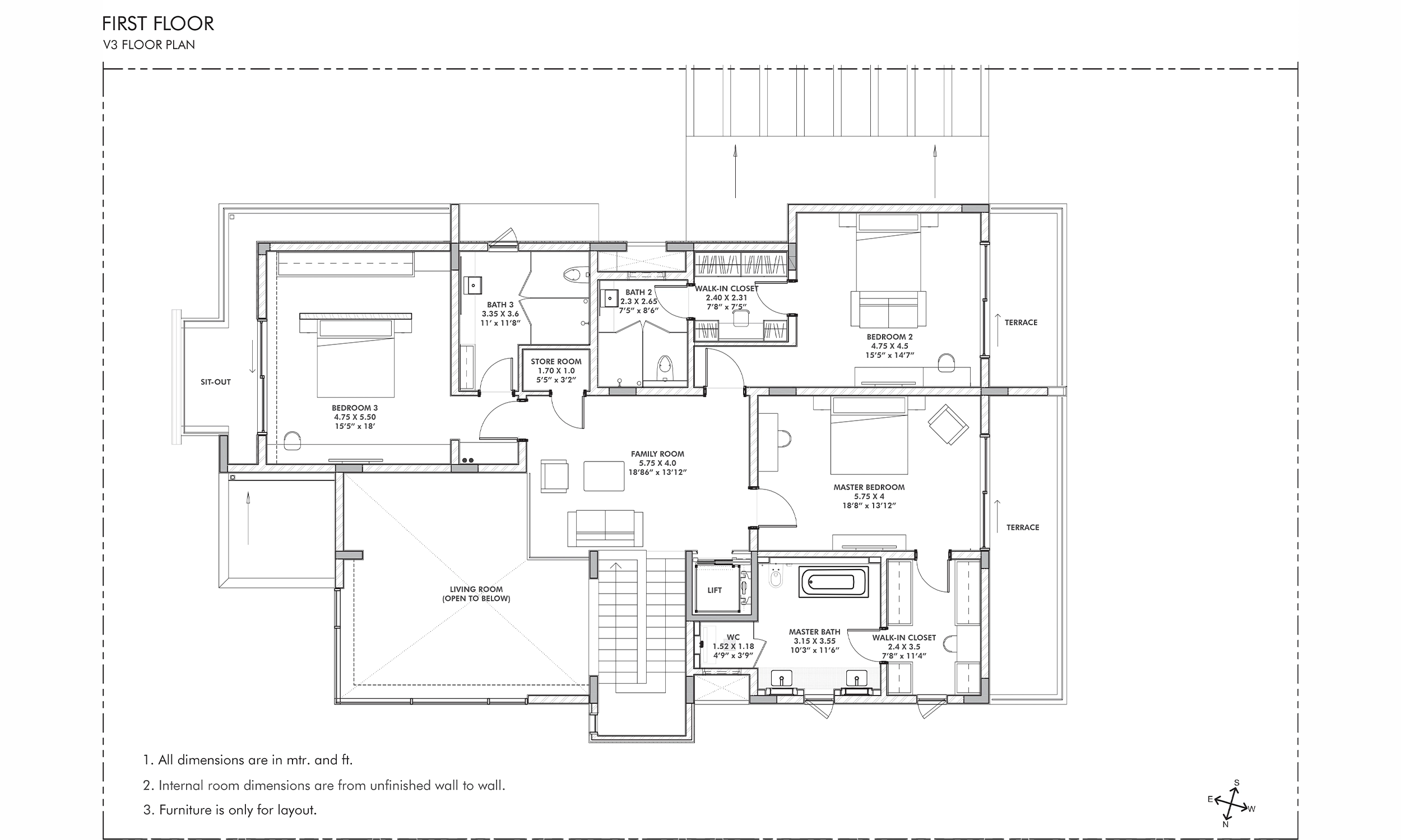 Floor Plans & Configurations - V3 first floor
