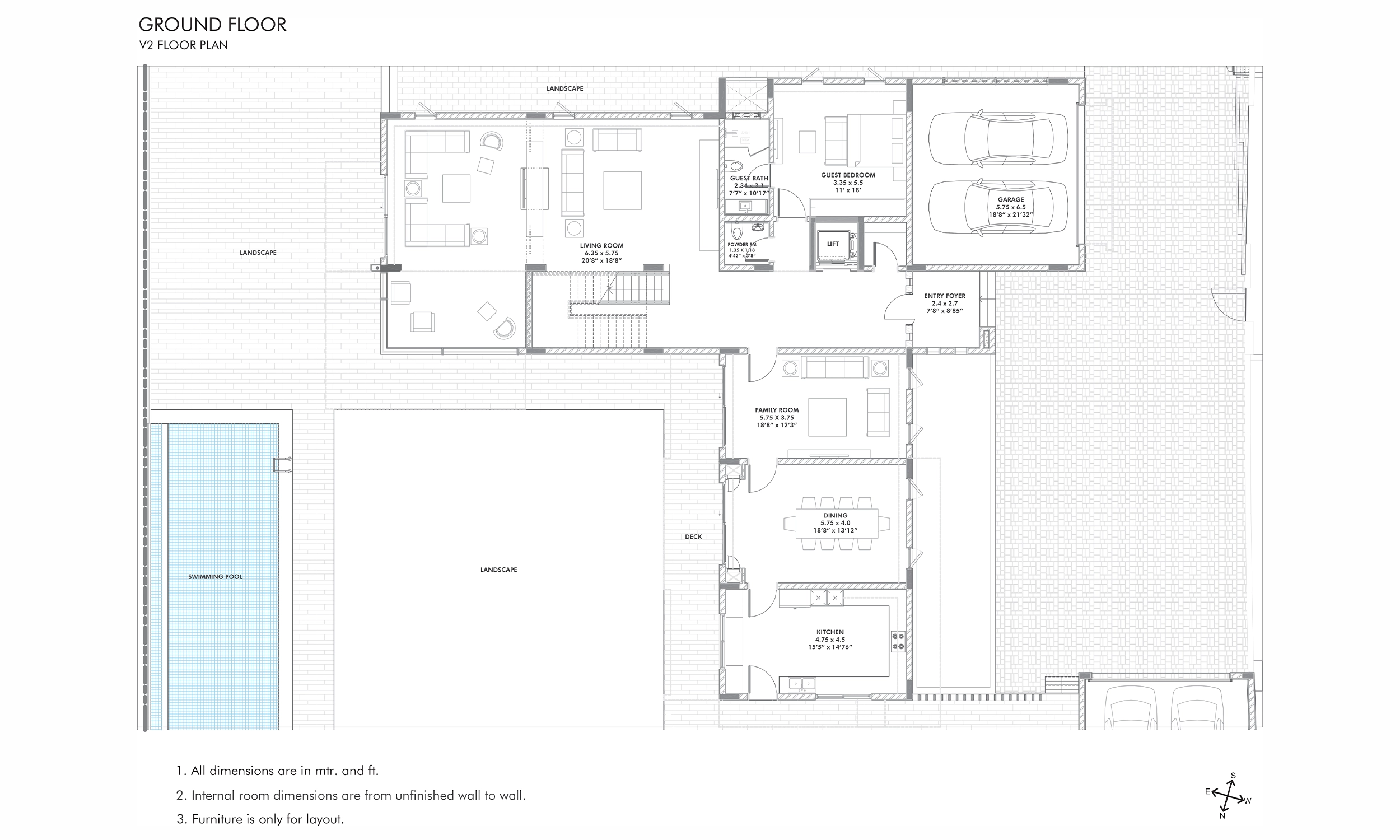 Floor Plans & Configurations - V2 ground floor