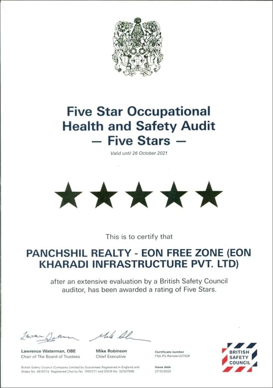 Five Star OH&S Audit - EON Free Zone