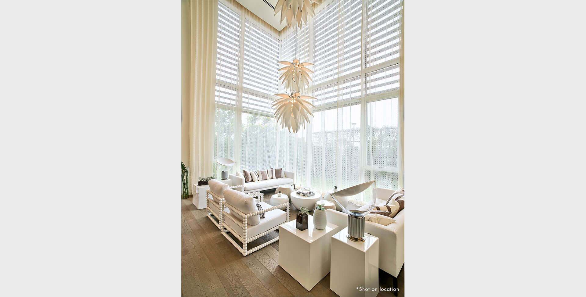 Double Height Ceiling Living Room